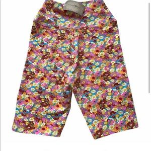 Natural Life Pink Retro Floral Bike Shorts New with Tags Size XS - runs small